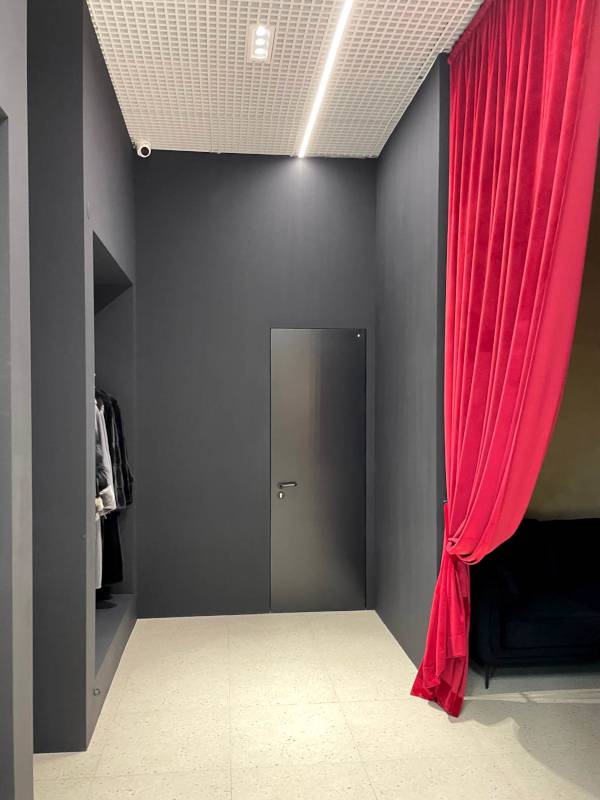 Дверь скрытого монтажа EI-60 для бутика, вид изнутри Дверь скрытого монтажа EI-60 для бутика, вид изнутри