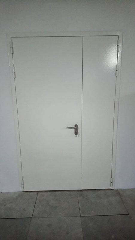 Полуторная дверь с порошковым окрасом