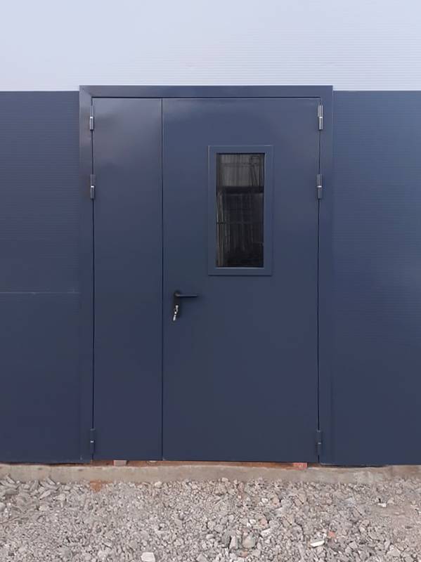 Полуторопольная дверь со стеклом (склад) Полуторопольная дверь со стеклом (склад)