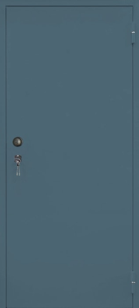 Внешняя сторона Техническая дверь повышенной прочности с доводчиком